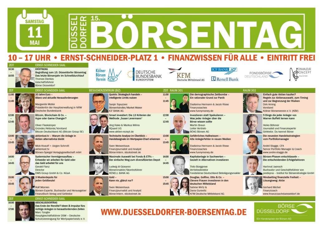 Börsentag an der Düsseldorfer Börse am 11.05.2019