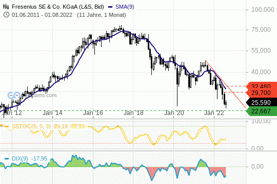 Fresenius SE Chart 01.08.2022